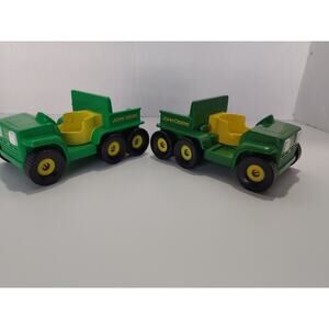 John Deere Toy Tractor Green Learning Curve Farm RC2 ATV Lot of 2